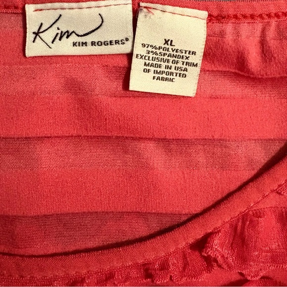 Women's Ruffled Red Top - Picture 3 of 3